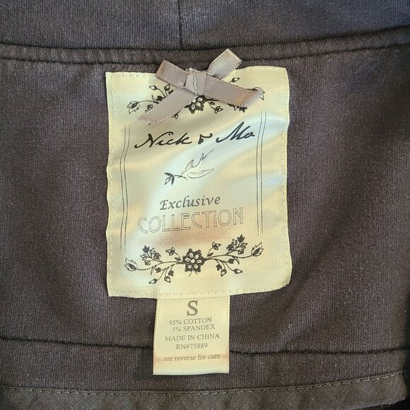 Nick & Mo Floral Embellished Blazer Jacket Gray Small Whimseygoth Romantic - Picture 5 of 7